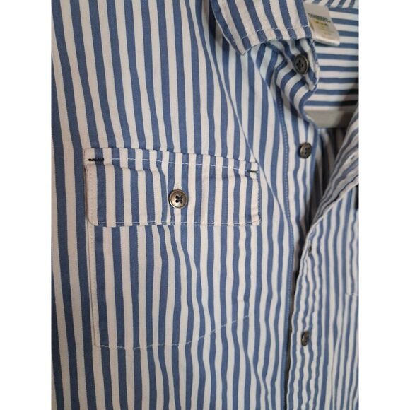 Gymboree Boy's Striped Button Down Long Sleeve Shirt Size Medium - Picture 8 of 8